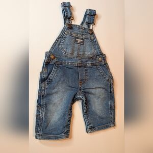 OshKosh B'gosh Blue Denim Kids Overalls Sz 3 Mos.